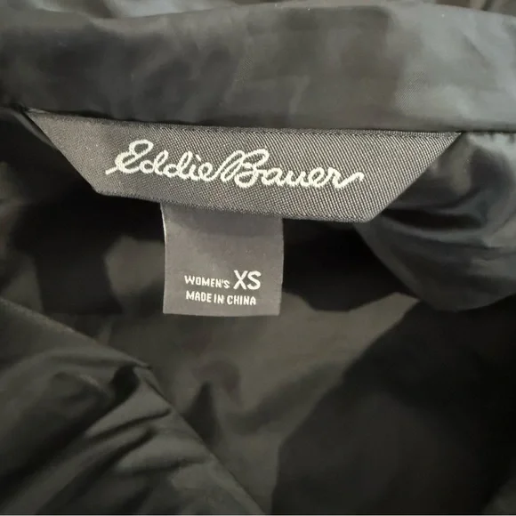 Eddie Bauer XS Gray Microlight Down Puffer Parka Stadium Coat Winter Jacket
